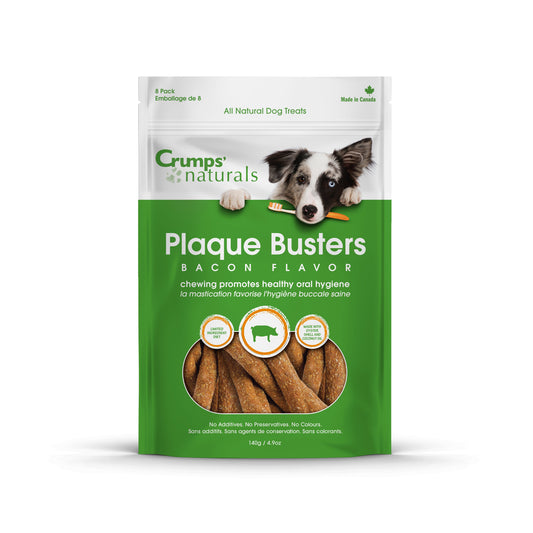 Crumps' Naturals Plaque Busters Bacon Flavour | 140g Pouch 🇨🇦
