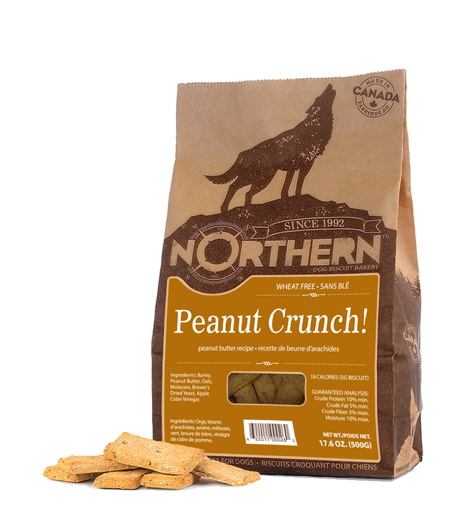 Northern Premium Dog Biscuits | Peanut Crunch Recipe | 500g Pack 🇨🇦