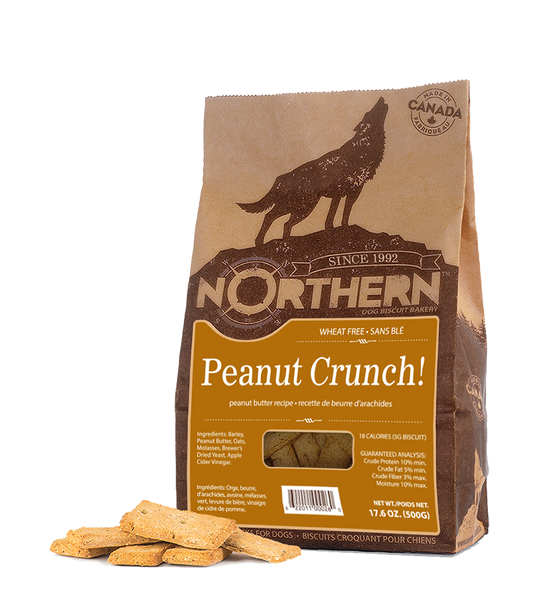 Northern Premium Dog Biscuits | Peanut Crunch Recipe | 500g Pack 🇨🇦