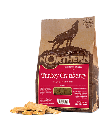 Northern Premium Dog Biscuits | Turkey Cranberry Recipe | 500g Pack