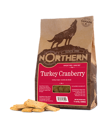Northern Premium Dog Biscuits | Turkey Cranberry Recipe | 500g Pack 🇨🇦