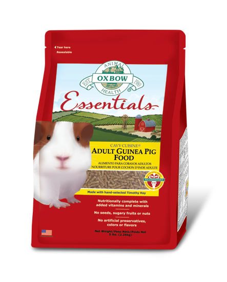 Oxbow Essentials Adult Guinea Pig Food packaging