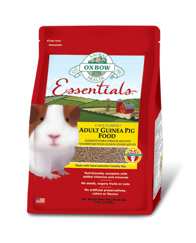 Oxbow Essentials Adult Guinea Pig Food packaging