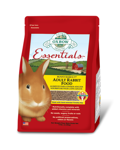 Oxbow Essentials Adult Rabbit Food packaging