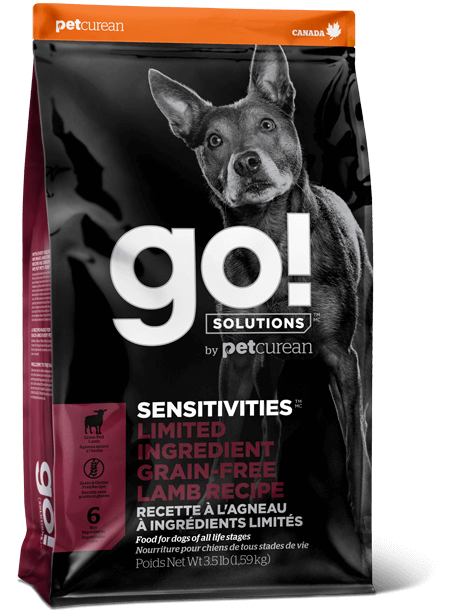 Go! Solutions Premium Dog Food | Sensitivities Limited Ingredient Grain-free Formula | Lamb Recipe