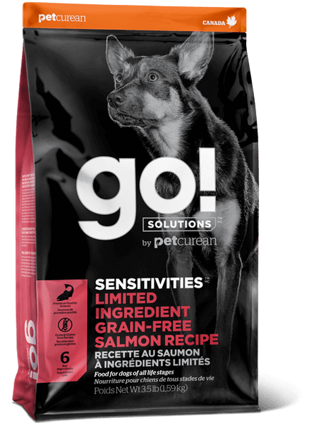 Go! Solutions Premium Dog Food | Limited Ingredient Grain-free Sensitivities Formula | Salmon Recipe