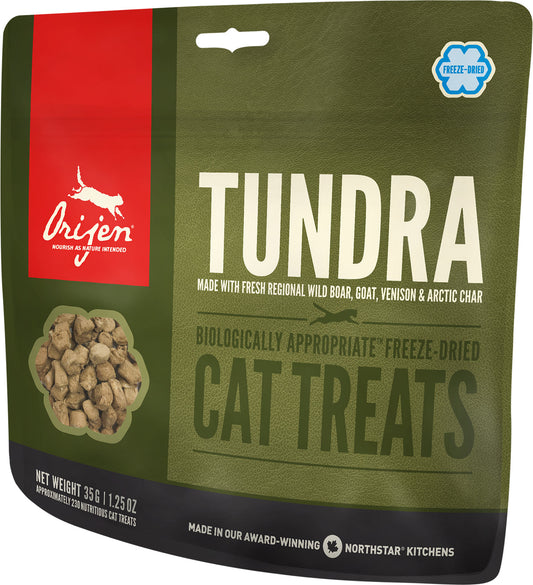 Orijen Premium Cat Treats | Tundra Freeze-Dried Formula | 35 g Pouch