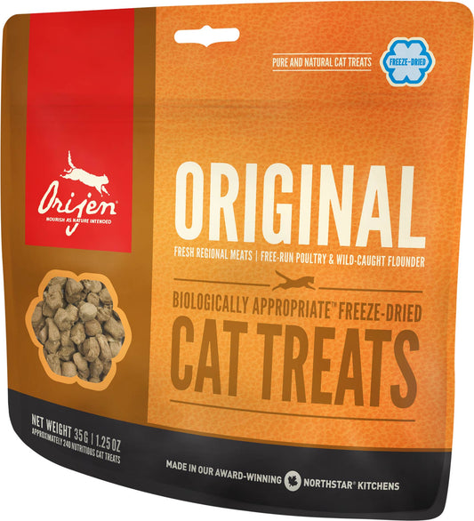 Orijen Premium Cat Treats | Original Freeze-Dried Formula | 35 g Pouch