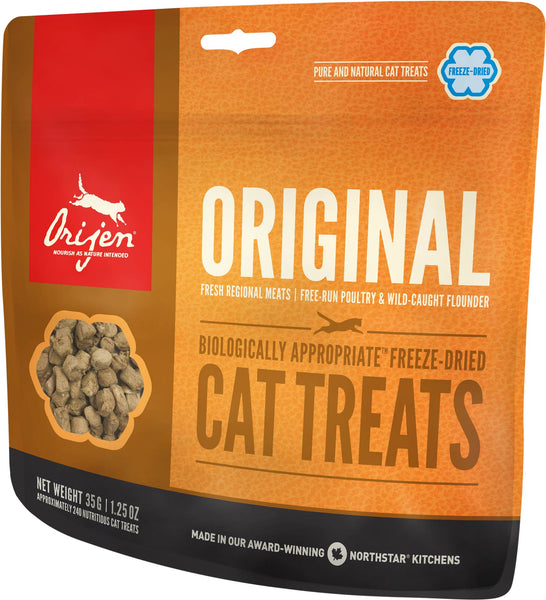 Orijen Premium Cat Treats | Original Freeze-Dried Formula | 35 g Pouch