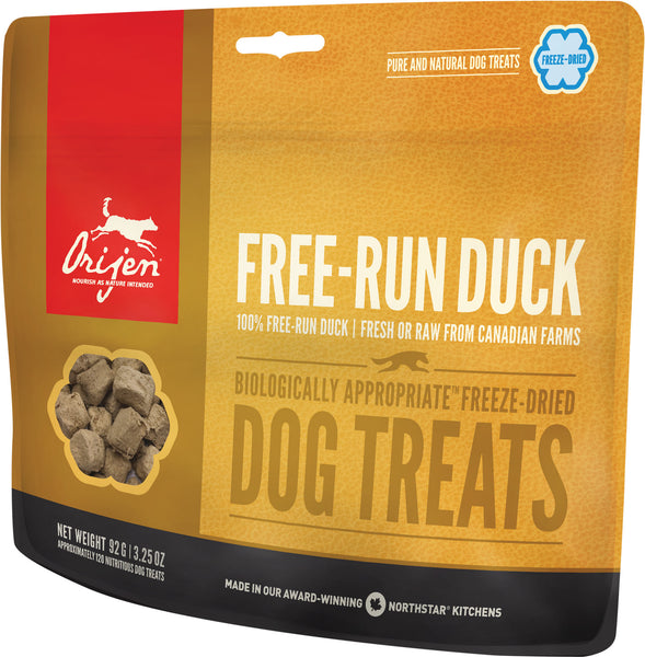 Orijen Freeze-Dried Premium Dog Treats | Free-Run Duck | 92 g Pouch