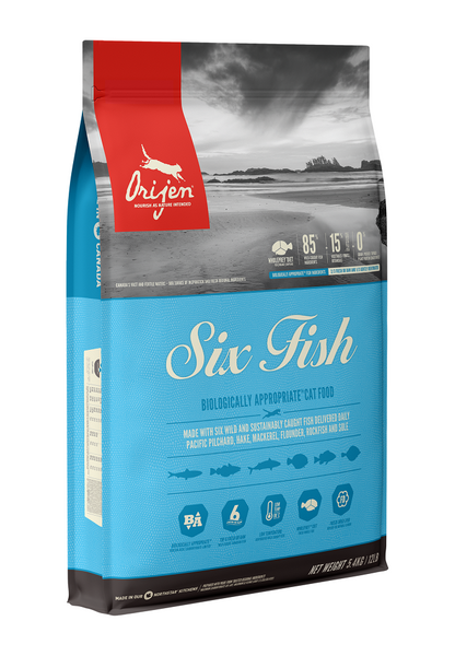 Orijen Premium Cat Food | Six Fish Grain-Free Formula