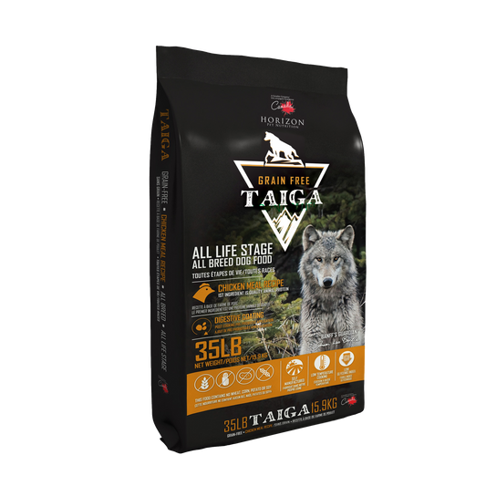 Horizon Taiga Premium Dog Food | Grain-Free Formula | Chicken Meal Recipe | 35 lb Bag