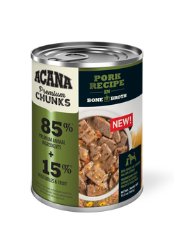 ACANA Premium Chunks Pork Recipe in Bone Broth Canned Dog Food