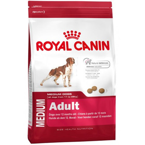 Royal Canin Medium Adult Dog Food Packaging