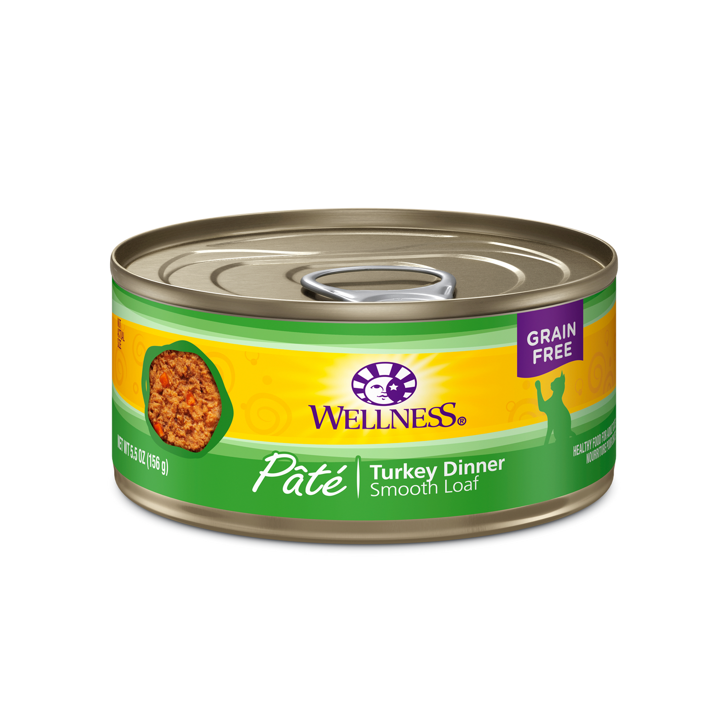 Wellness Premium Canned Cat Food | Complete Health Grain-Free Formula | Turkey Pate Recipe