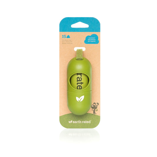 Earth Rated Dog Poop Bags | Green Dispenser with Included Roll