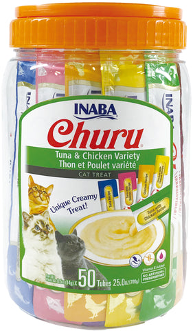 Inaba Churu Cat Treats | Variety Pack | 50 Tubes