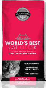World's Best Unscented Multi-Cat Clumping Cat Litter Bag