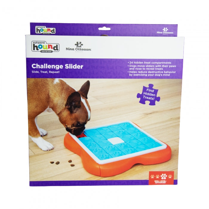 Outward Hound Nina Ottoson Challenge Slider Treat Dispensing Puzzle Dog Toy