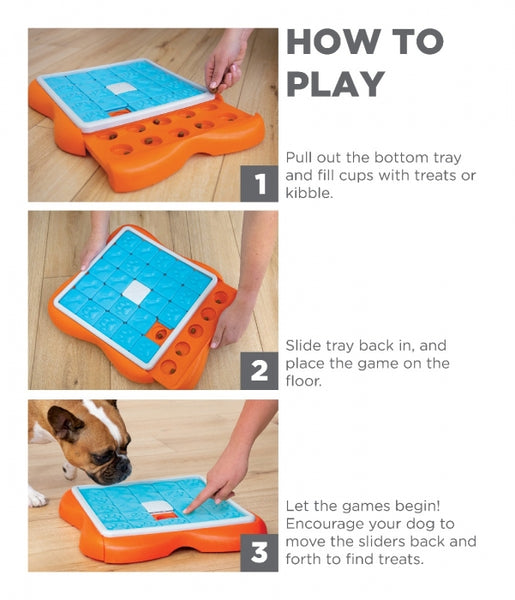 Outward Hound Nina Ottoson Challenge Slider Treat Dispensing Puzzle Dog Toy