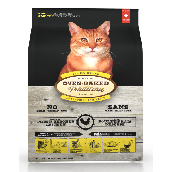 Oven-Baked Tradition Premium Adult Cat Food | Chicken Recipe | 5 lb Bag