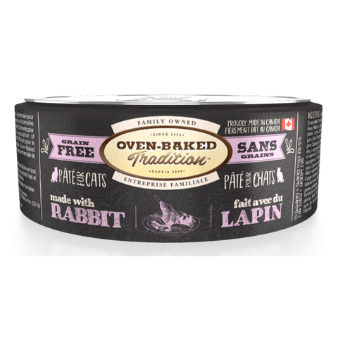 Oven-Baked Tradition Canned Adult Cat Food | Grain-Free Rabbit Pate | 5.5 oz Can