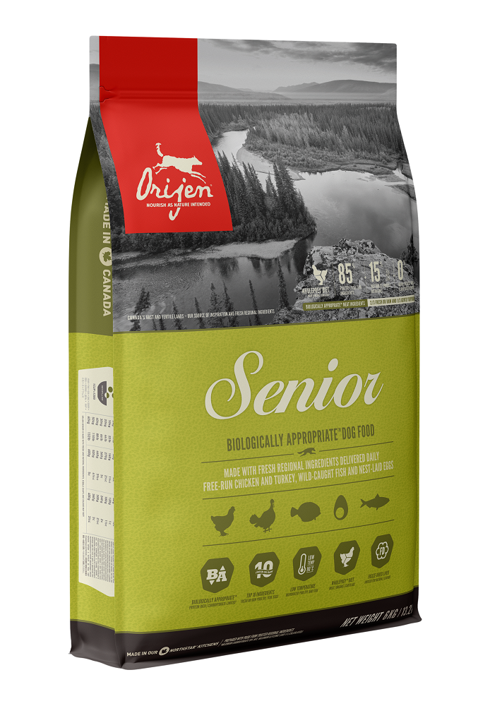 Orijen Premium Senior Dog Food | Grain-Free Formula | 11.4 kg Bag