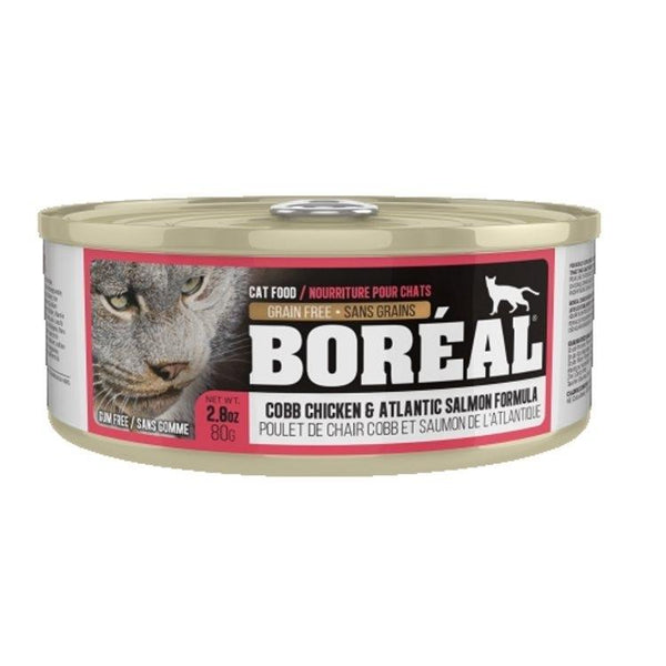 Boreal Premium Canned Cat Food | Cobb Chicken and Atlantic Salmon Grain-Free Formula
