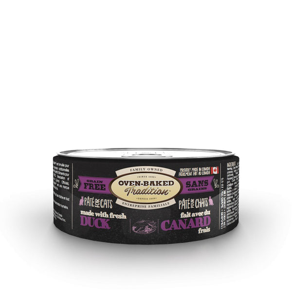 Oven-Baked Tradition Canned Adult Cat Food | Grain-Free Duck Pate | 5.5 oz Can