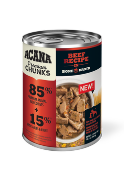 ACANA Premium Chunks Beef Recipe in Bone Broth Canned Dog Food