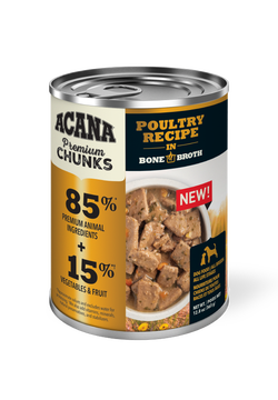 ACANA Premium Chunks Poultry Recipe in Bone Broth Canned Dog Food