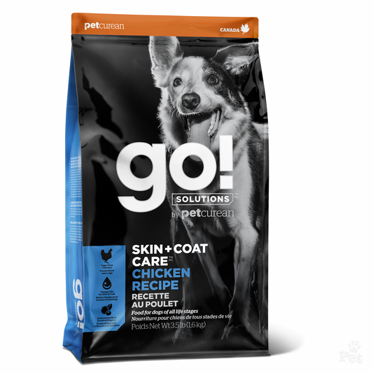 Go! Solutions Premium Dog Food | Skin & Coat Care Formula | Chicken Recipe