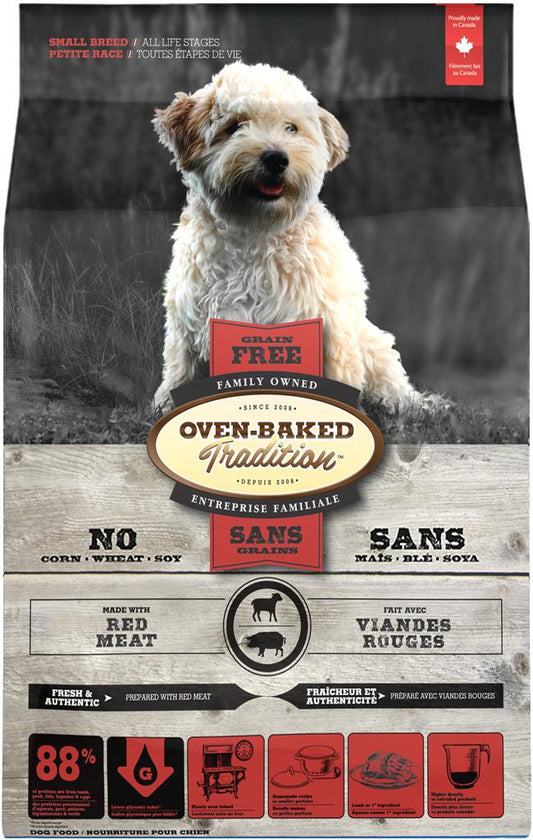 Oven-Baked Tradition Adult Small Breed Dog Food | Red Meat Grain-Free Formula | 5 lb Bag