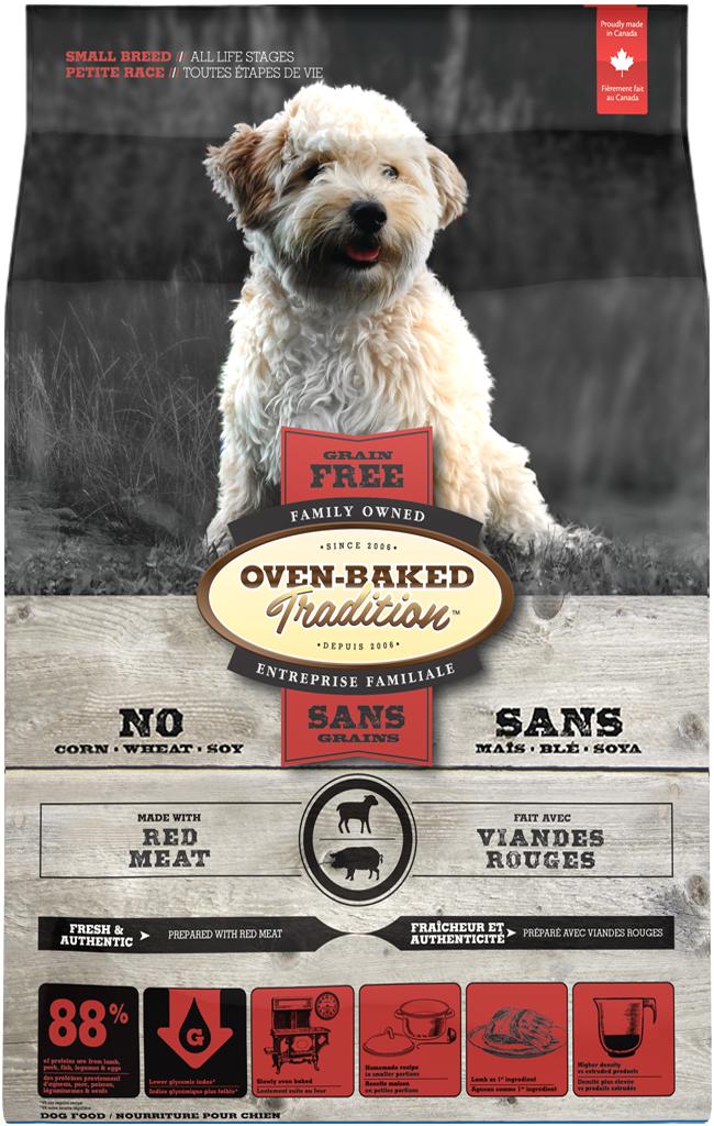 Oven-Baked Tradition Adult Small Breed Dog Food | Red Meat Grain-Free Formula | 5 lb Bag 🇨🇦