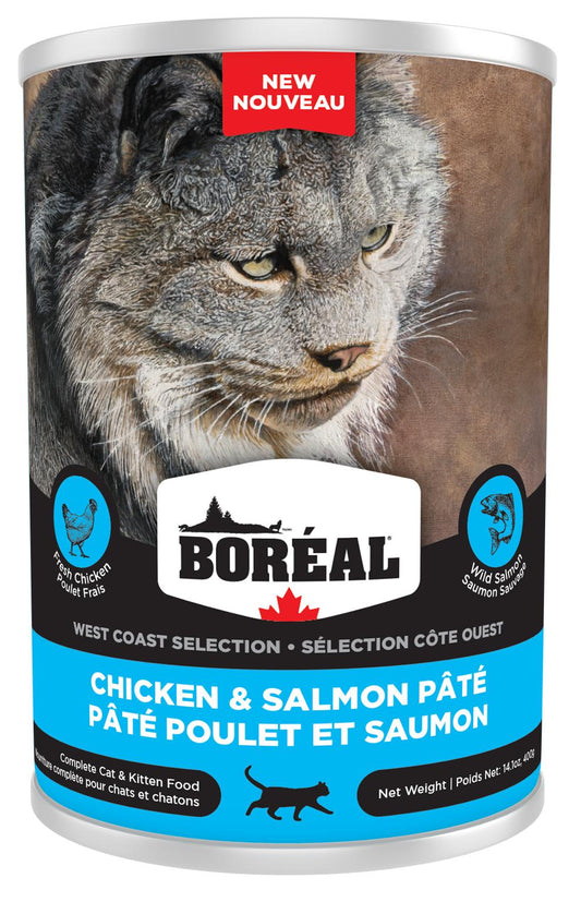 Boreal Premium Canned Cat Food | West Coast Selection Chicken & Salmon Pate