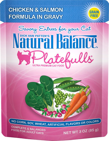 Natural Balance Platefulls Grain-Free Chicken & Salmon Formula in Gravy | 3 oz Pouch