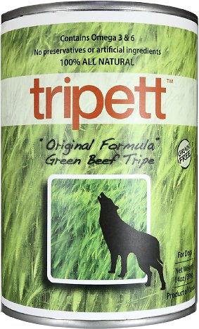 PetKind Tripett Premium Canned Dog Food | Original Green Beef Tripe Grain-Free Formula | 13 oz. Can