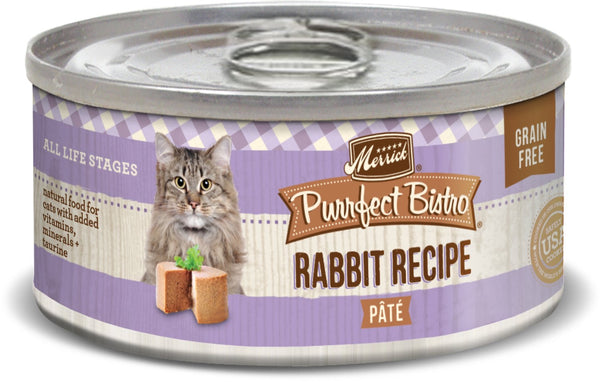Merrick Purrfect Bistro Premium Canned Cat Food | Grain-free Recipe | Rabbit Recipe