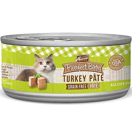 Merrick Purrfect Bistro Premium Canned Cat Food | Grain-free Recipe | Turkey Pate