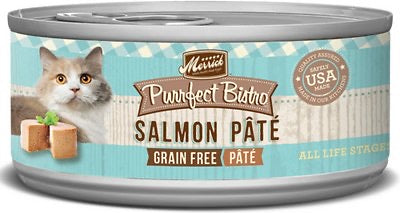 Merrick Purrfect Bistro Premium Canned Cat Food | Grain-free Recipe | Salmon Pate