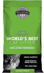 World's Best Premium Cat Litter | Original Series Unscented Clumping Cat Litter
