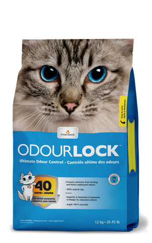 Intersand Ultra Premium Cat Litter | OdourLock Unscented Multi-Cat Clumping Formula | 12 kg Bag