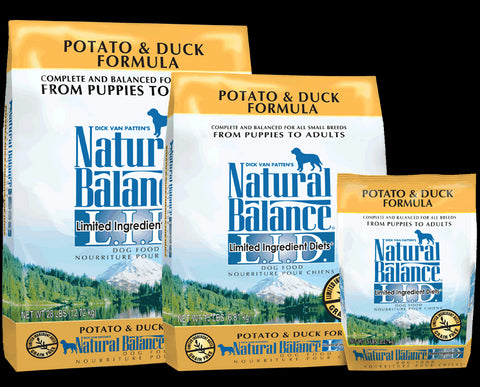 Natural Balance Limited Ingredient Diet Potato & Duck Dog Food packaging