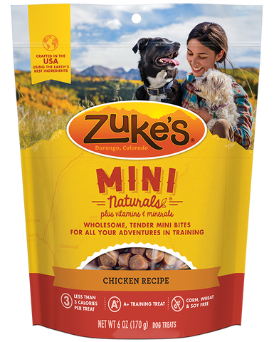 Zuke's Natural Dog Treats | Mini Naturals Training Treats | Chicken Recipe