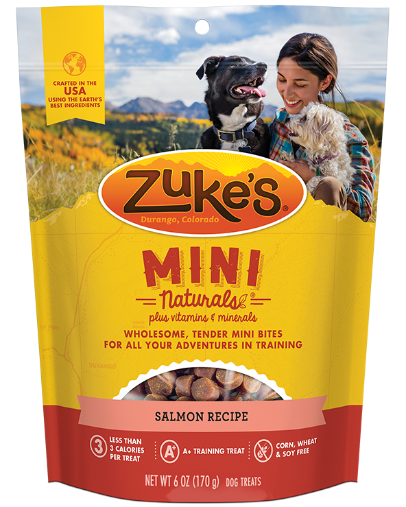 Zuke's Natural Dog Treats | Mini Naturals Training Treats | Salmon Recipe